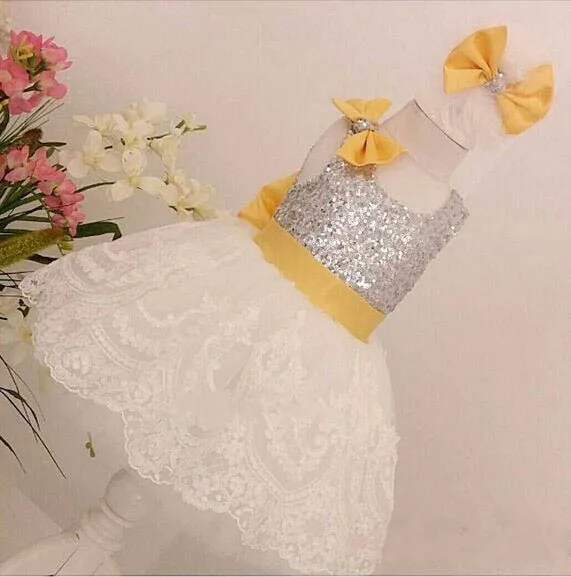 GRASWE Girls Sequin Princess Dress Flower Lace Tutu Tulle Party Evening Dress GRASWE Girls Sequin Princess Dress Flower Lace Tutu Tulle Party Evening Dress