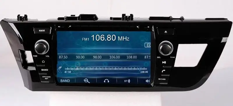 Excellent 8" in-dash Car DVD player with GPS(opt),audio Radio stereo,USB/SD,AUX,BT/TV,car multimedia headunit for TOYOTA COROLLA 2014 Left 2