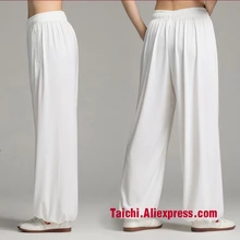Тайцзи брюки для мужчин и женщин домашняя одежда брюки для занятий кунг-фу боевое искусство штаны для йоги восемь цветов