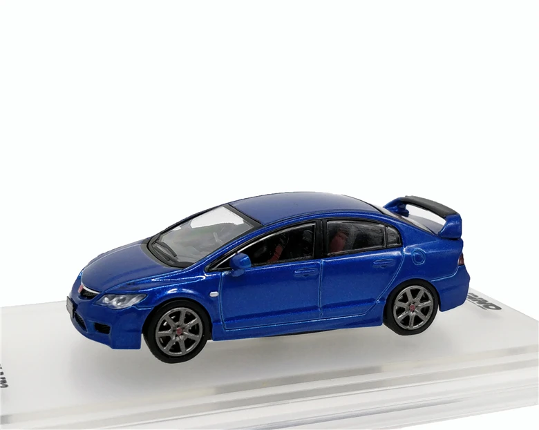 1: 64 INNO64 Honda Civic FD2 2007 Синий литой модельный автомобиль