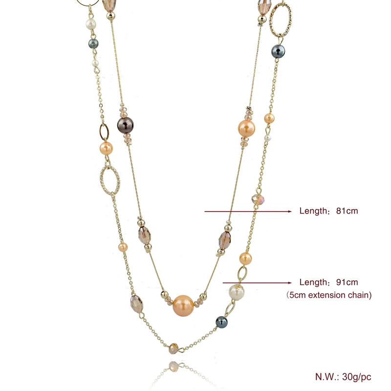 CHICVIE, длинные бусы из натурального камня, ожерелье и подвески для женщин, винтажные, этнические украшения, аксессуары, ожерелье SNE140255 - Окраска металла: SNE140255