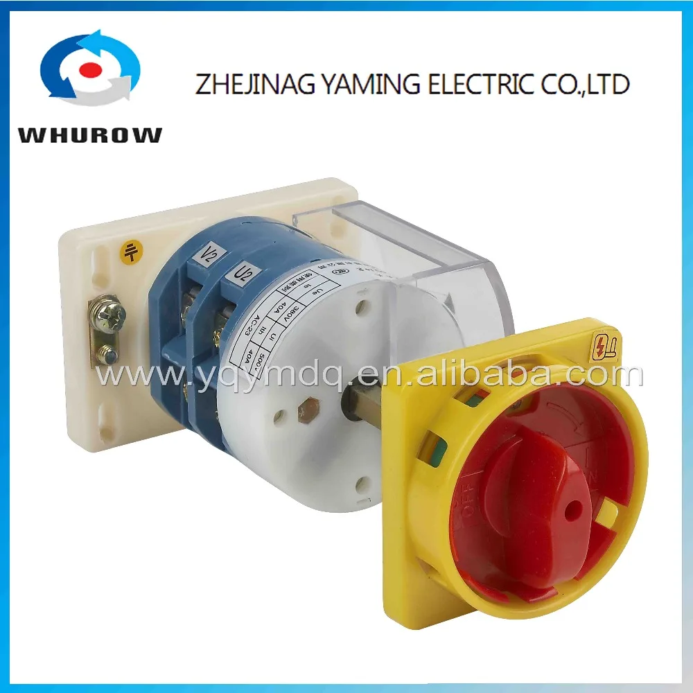 

Rotary switch 2 postion off-on padlock 2 poles 40A HZ12-40/08 with pole universal power cut off switch milling machine