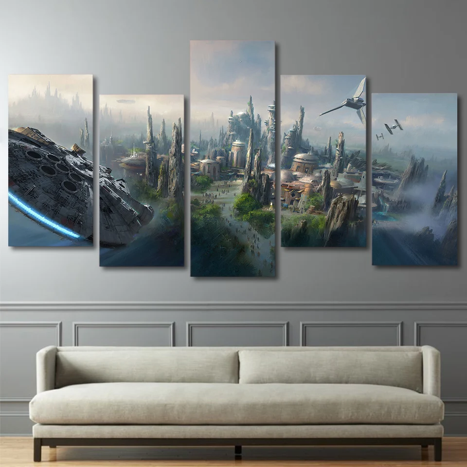 star wars 5 panel canvas