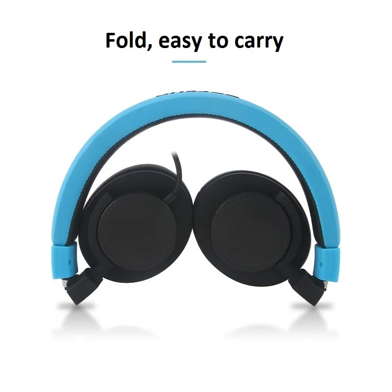 GORSUN GS788 HiFi Adjustable Headset Earphone 3 5mm Wired Foldable Headphone with Microphone Volume Control for CellphonePC