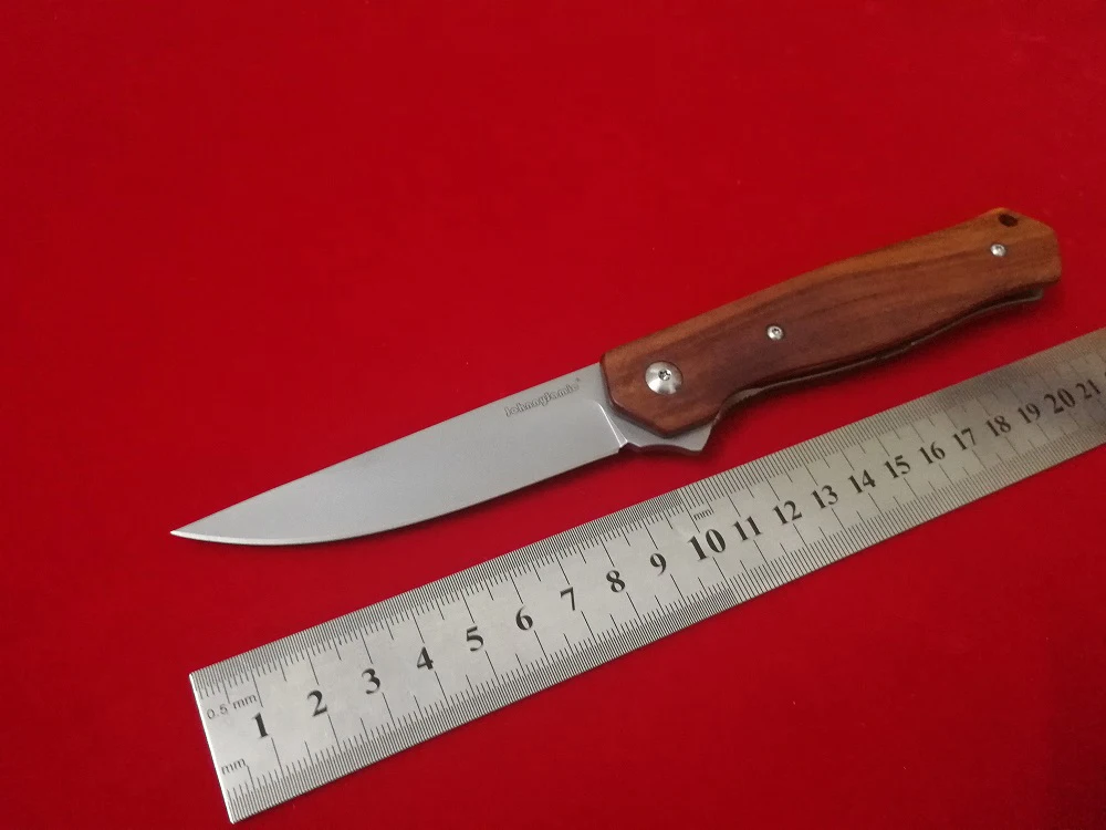 Johnnyjamie KWAIKEN III C11WD Тактический Столовые Приборы Складной деревянная ручка для ножа D2 Сталь лезвие шариковый подшипник Системы выживания Ножи s инструмент