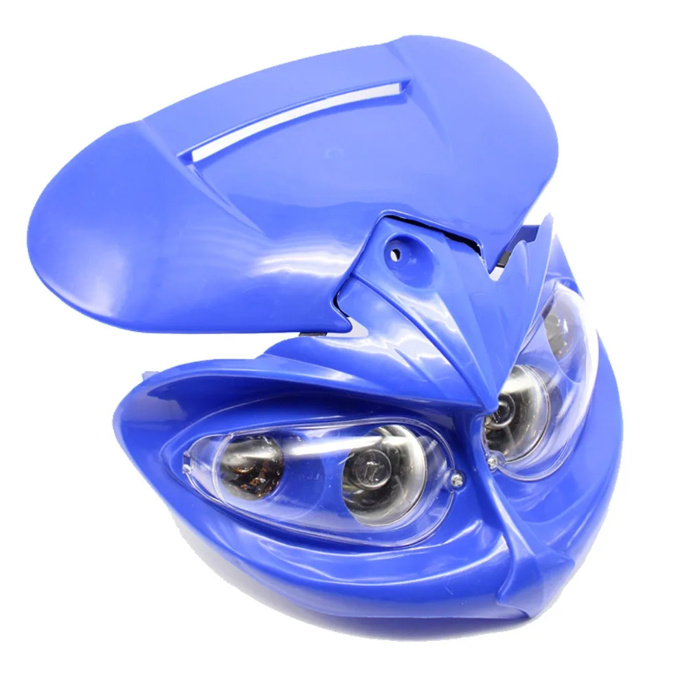 

Motorcycle Headlight Fairing Low Beam Motorcycle Dual Headlight for Dirt Bikes Street Fighter Universal