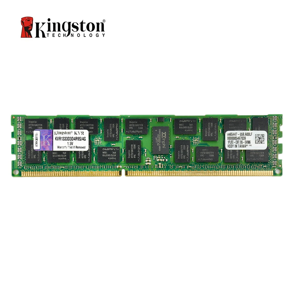 كينغستون REG ECC الذاكرة RAM DDR3 4 جرام 1333 ميجا هرتز ECC CL9 240pin 1.5 فولت PC3-10600 DIMM العمل على خوادم فقط كينغستون REG ECC الذاكرة RAM DDR3 4 جرام 1333 ميجا هرتز ECC CL9 240pin 1.5 فولت PC3-10600 DIMM العمل على خوادم فقط