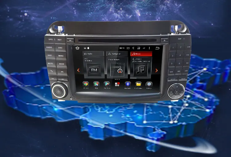 Top 7 Inch Android 9.0 Octa Core Car Radio Stereo Systemr For Mercedes Benz S320 S350 S400 W220 W215 S Class GPS Multimedia Unit. 3