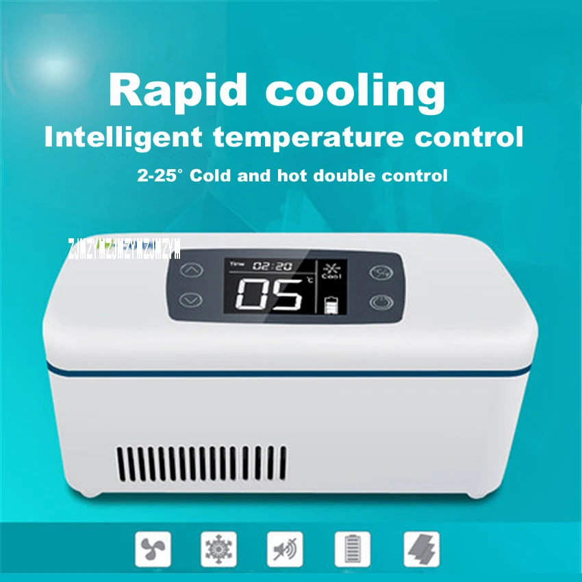 #Special Offers Running external Mini Fridge Portable Blood Insulin Vaccine Interferon Cooler Box Drug Reefer Portable cold storage box