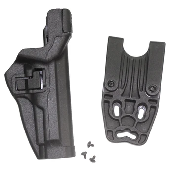 

Level 3 Tactical Holster Beretta M9 Military army combat Airsoft RH holster With belt Paddle