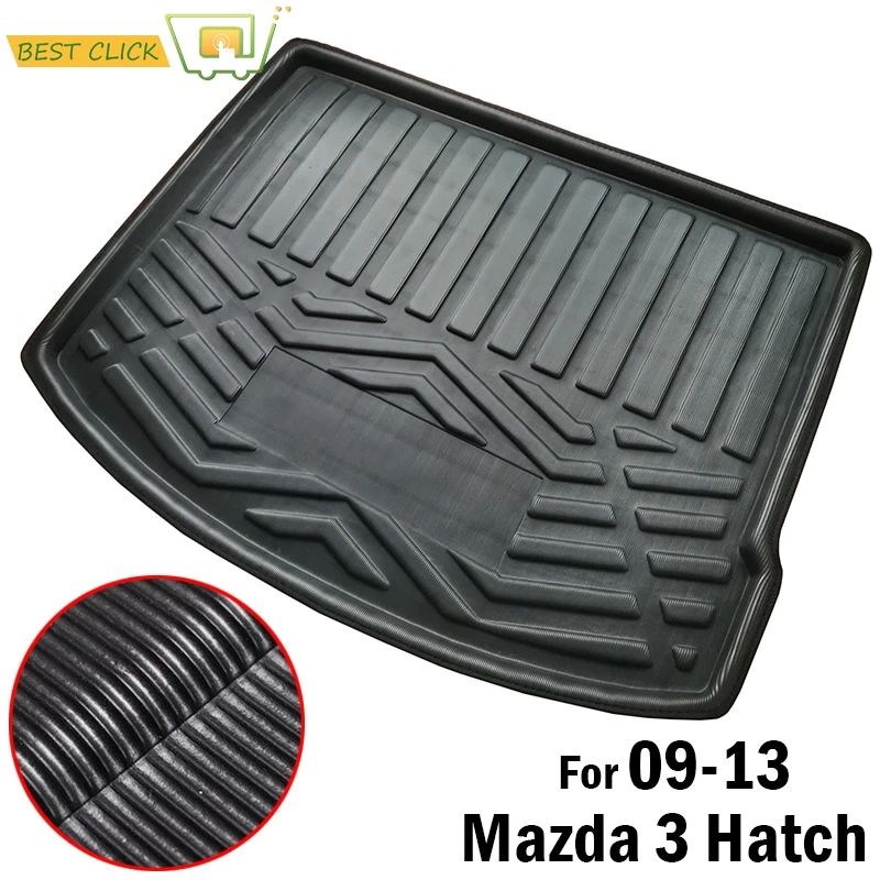 Аксессуары подходят для Mazda 3 M3 BL Хэтчбек 2009-2013 Boot Liner задний багажник коврик Грузовой лоток коврик для ног для салона автомобиля 2010 2011 2012
