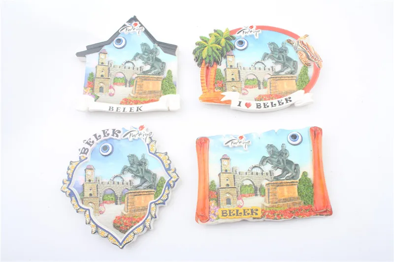 4PCS/Lot BELEK Souvenir Fridge Magnet For Gift World TURKEY Tourist City Refrigerator Magnetic Stickers Home Decoration | Дом и сад