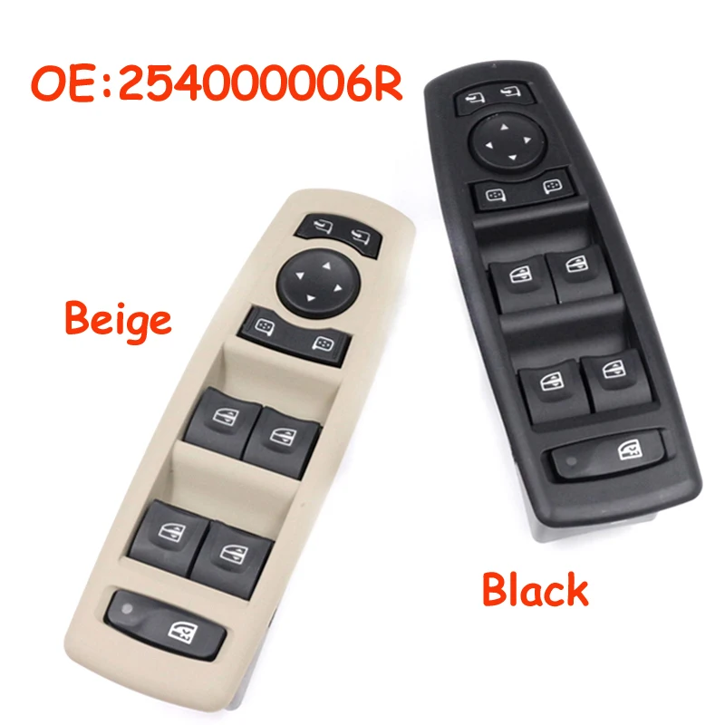 Переключатель окна автомобиля 254000006R для Renault Fluence 2008-2016 7700817337 809610006R 2 цвета |