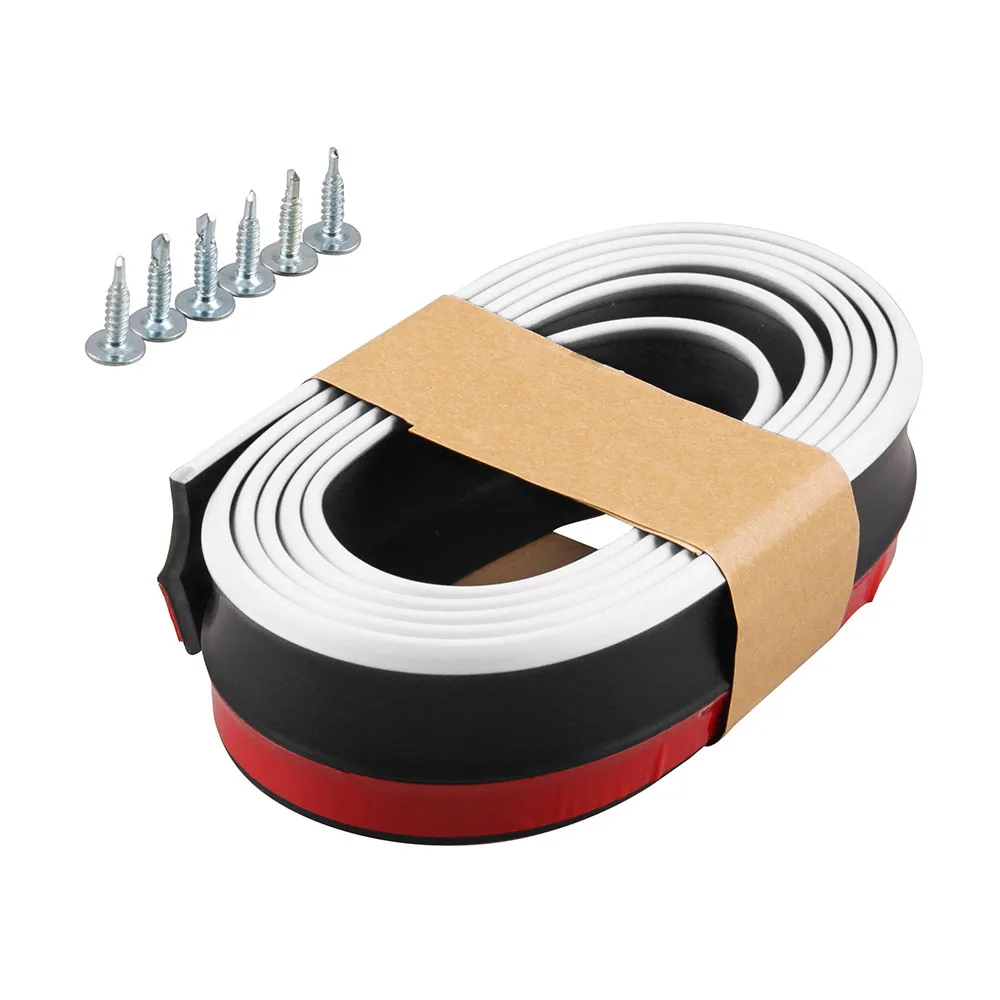 

FIFAN-2.5M New Rubber Soft Black bumper Strip Car 48mm Width Exterior Front Bumper Lip Kit Black Blue Red White