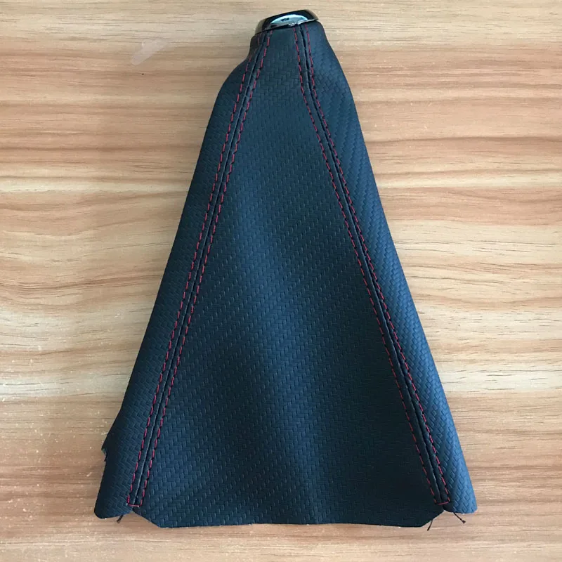 JDM RALLIART Car Shifter Boot Cover Carbon fiber cloth Gear sleeve for Mitsubishi Honda Toyota Nissan Mazda Accessories