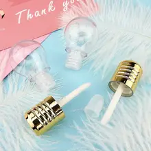 Креативный светильник в форме шарика миниатюрный блеск для губ пустой контейнер для бальзама для губ с крышкой резиновые вставки диспенсер для помады бутылка