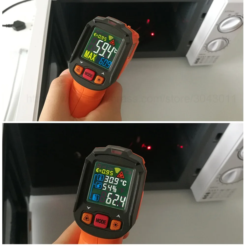 Бесконтактный ручной-50-500 градусов промышленный цифровой инфракрасный термометр ЖК-лазер ИК температура инфракрасный темп пистолет