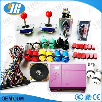 

Arcade game cabinet DIY kit for HDMI 800 in 1 Jamma Arcade Game PCB board Power supply coin acceptor joystick buttons wires