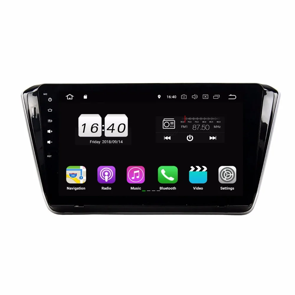 Excellent 10.1" Android 8.1 Car Radio GPS Multimedia Head Unit for Skoda Superb 2015 2016 With 2GB RAM Bluetooth 4G WIFI Mirror-link OBD2 1