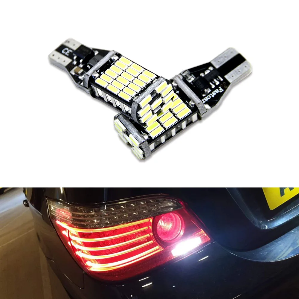 

2x Canbus T15 W16W LED Bulbs Reverse Lights 4014SMD Car LED Back Up Rear Lamp For BMW 5 Series E60 E61 F10 F11 F07 Mini Cooper