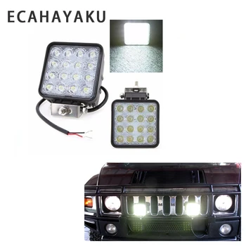 

ECAHAYAKU 2Pcs 4inch 48W Offroad LED Work Light bar Flood Spot Beam 12V 24V for Jeep UAZ 4WD Boat SUV ATV Truck 4x4 Motorcycle