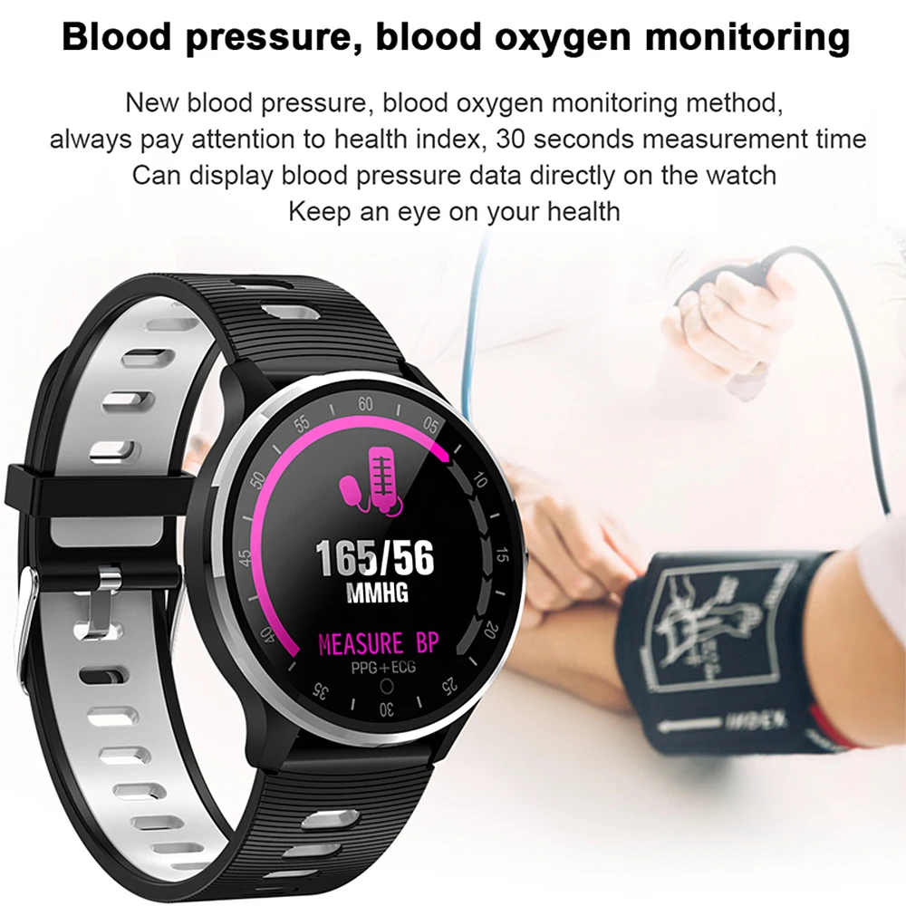 ESEED A9 smart wristband 1.22 inch screen fitness bracelet ECG heart rate health Blood pressure IP67 waterproof for ios android