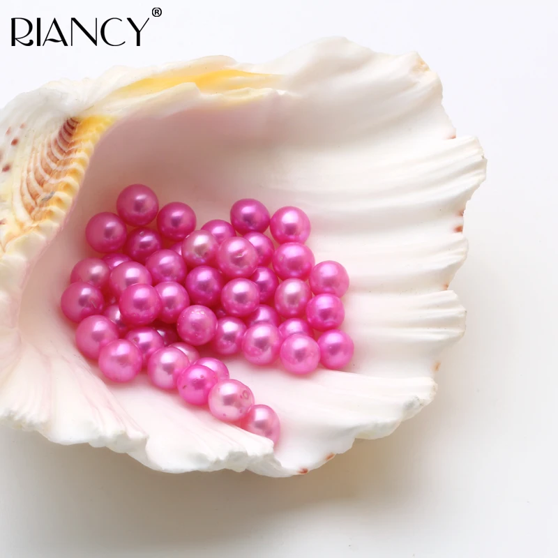 

6-7MM Round AAA Real Akoya Oyster Pearls Loose Charm Dyed Beads Wholesale Jewelry Making Beads For DIY