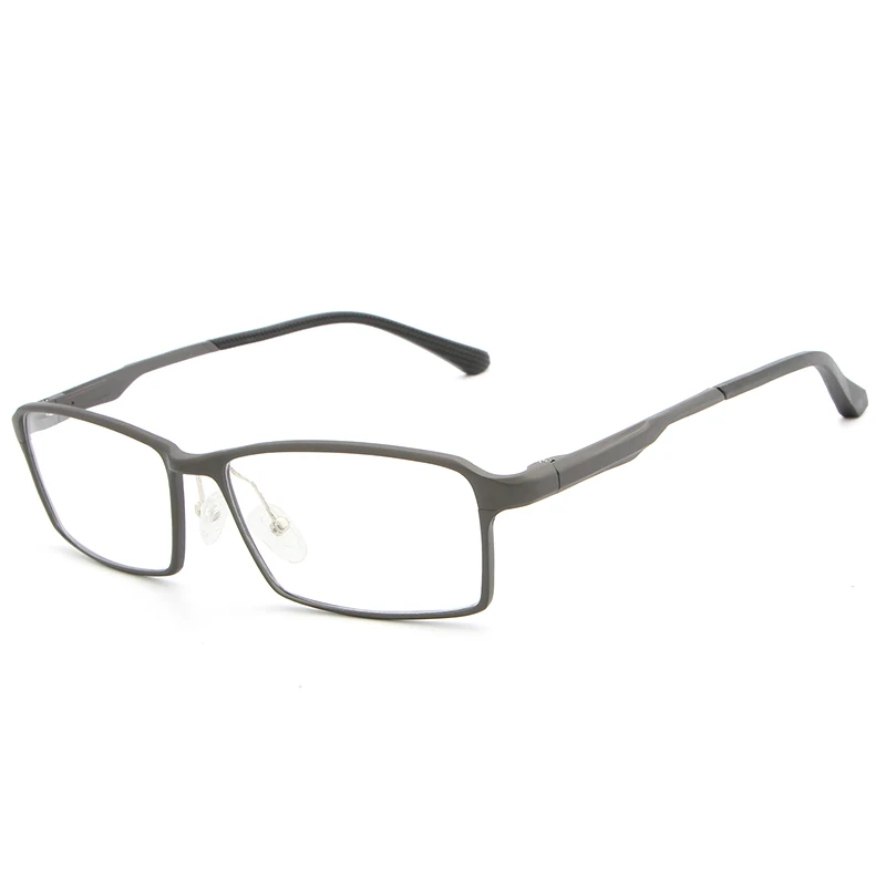 Мужские очки для чтения, мужские очки для чтения, оптическая оправа из алюминиевого сплава, винтажная оправа для очков для женщин и мужчин, gafas - Цвет оправы: Gun
