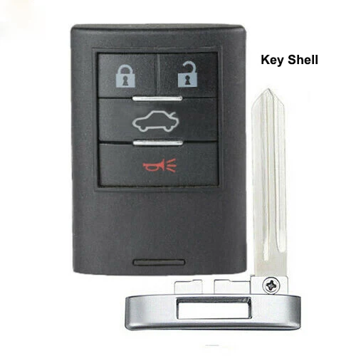 KEYECU дистанционный автомобильный чехол для ключей Fob Cadillac CTS DTS STS 2008-2011 M3N5WY7777A |