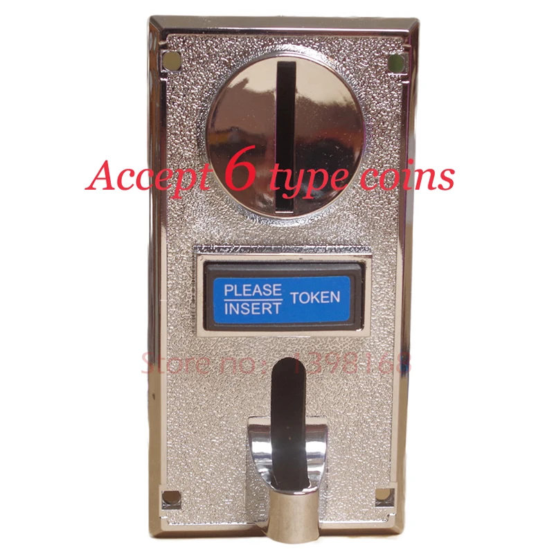 

2017 Multi coin selector acceptor for 5 different coins, support multi signal output 1 signal, arcade JAMMA game machine part