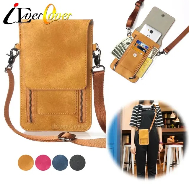 Premium Pu Leather Crossbody Bag For Razer Phone 120hz Ultramotion Premium Pu Leather Crossbody Bag For Razer Phone 120hz Ultramotion Smartphone Handbag Pouch Wallet Case Cover