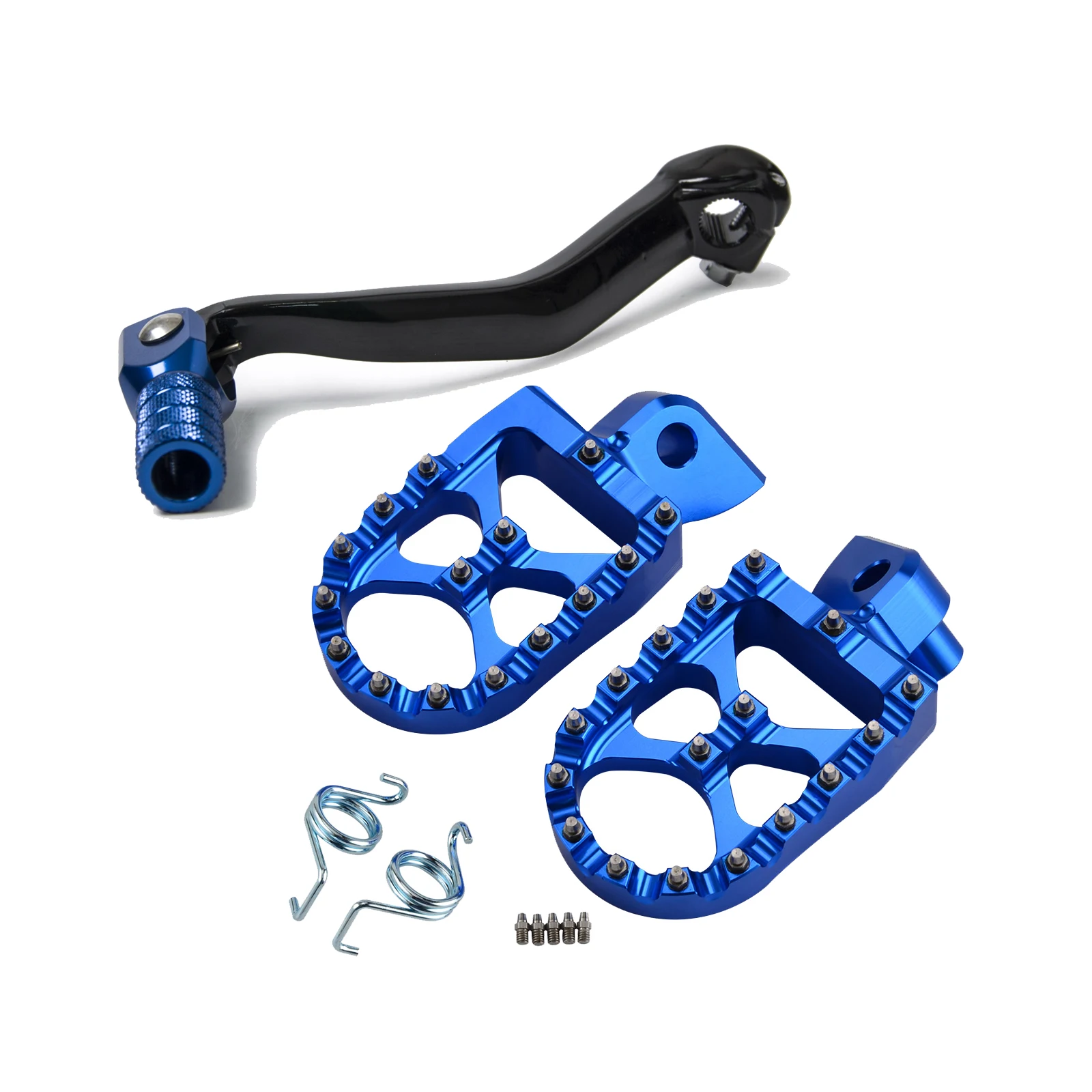 

H2CNC Gear Shift Foot Lever Folding Tip 57MM Foot Pegs Rest Pedals Rear Sets For YAMAHA WR450F WR250F YZF250F YZF450F 2007-2013