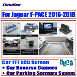 Liandlee CCD обратная камера заднего вида для Jaguar F-PACE 2016-2018 цифровая парковка система датчиков/автомобиль HD монитор дисплей