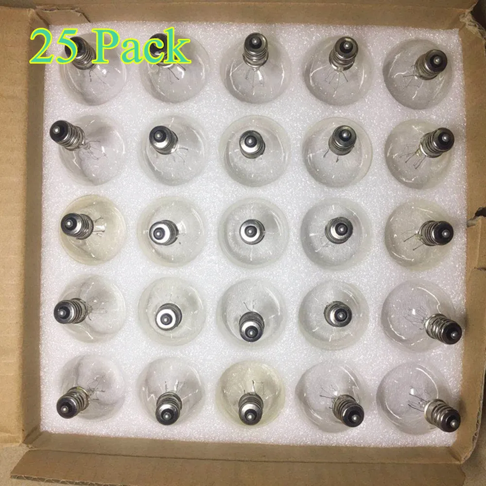 25X Globe G40 Incandescent Bulbs, Warm E12 Base Replacement Clear Glass Bulbs for G40 Wedding Light String 25X Globe G40 Incandescent Bulbs, Warm E12 Base Replacement Clear Glass Bulbs for G40 Wedding Light String