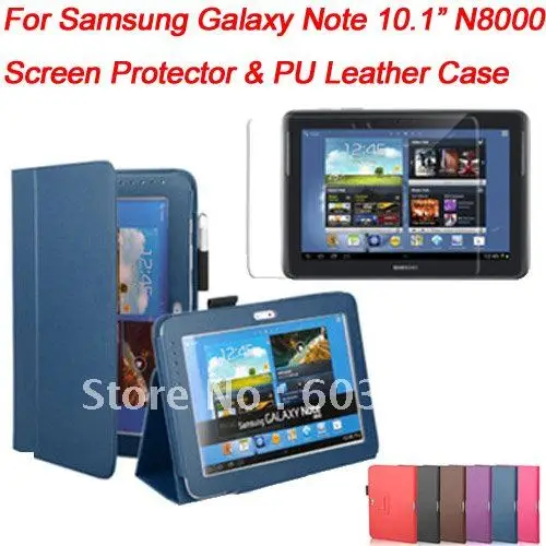 Защитный чехол из ПУ кожи для samsung galaxy note 10 1 дюйма N8000 GalaxyNote N8010|samsung n8000 case|n8000 covern8010