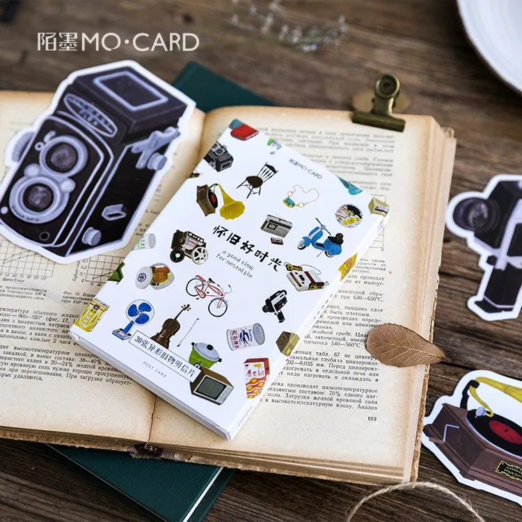 

3 set/1 lot Retro good time for nostalgia Greeting Card Postcards Birthday Bussiness Gift Card Set Message Card W-KP-1536