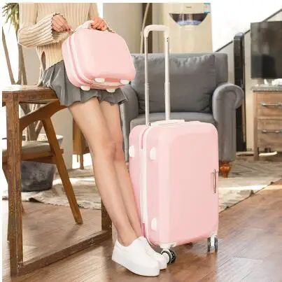 Women Travel Luggage Set Trolley suitcase Cosmetic Suitcase Rolling Bags On Wheels Women Wheeled Rolling Luggage Suitcase