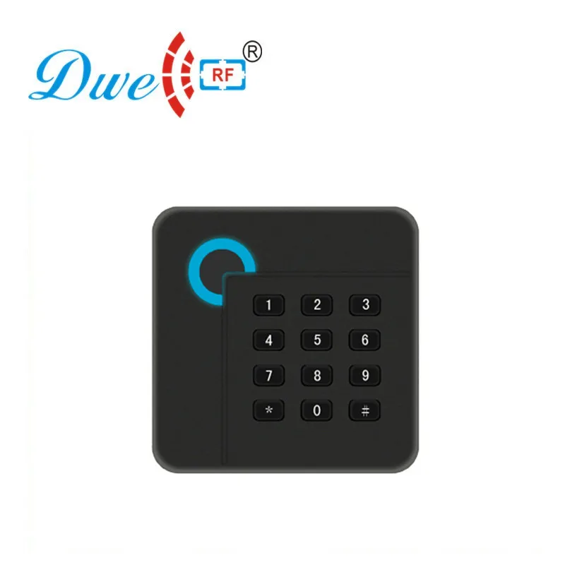 

DWE CC RF 125khz TK4100 EM ID RFID Card Reader For Access Control System With 13.56mhz Wiegand Black Proximity Scanner D402