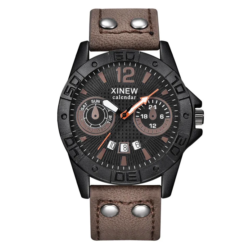 Luxury Analog Quartz Military Waterproof Stainless Steel Sport Analog Quartz Wrist Watch Men Male Clock relogio masculino 3M24 (1)