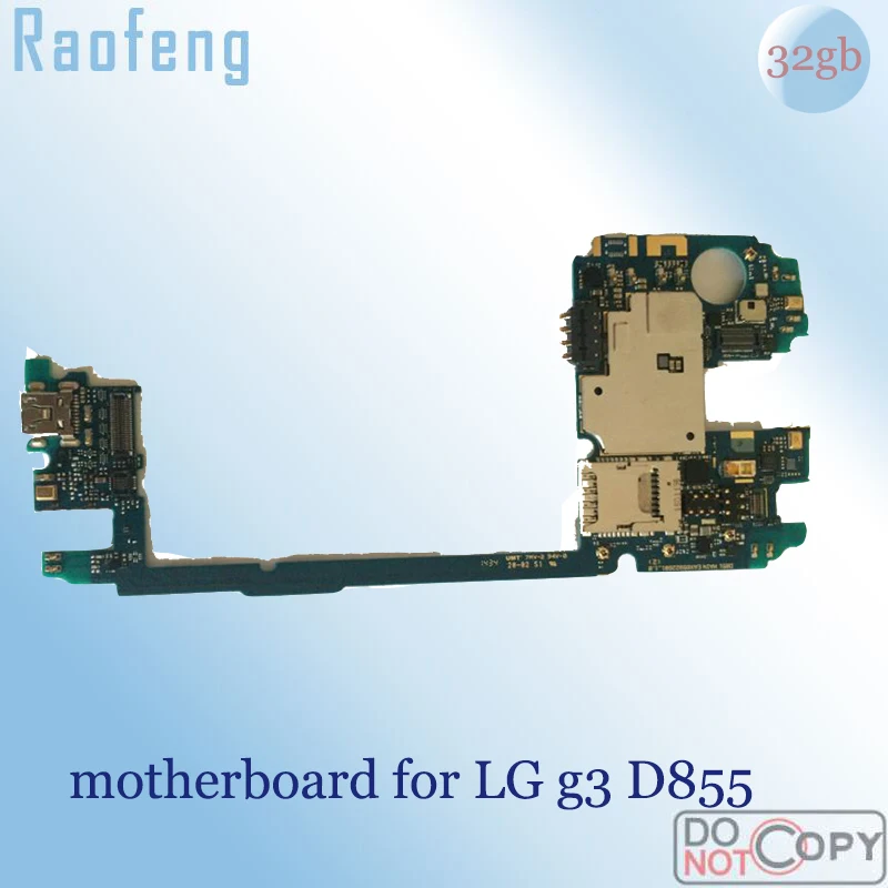 Материнская плата Raofeng для lg g3 D855 разблокированная 32 ГБ хорошо работает с чипами