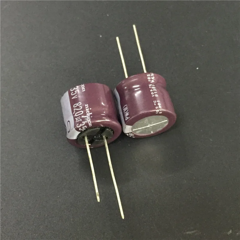 5pcs/50pcs 820uF 35V NICHICON PW Series 18x16mm Low Impedance 35V820uF ...