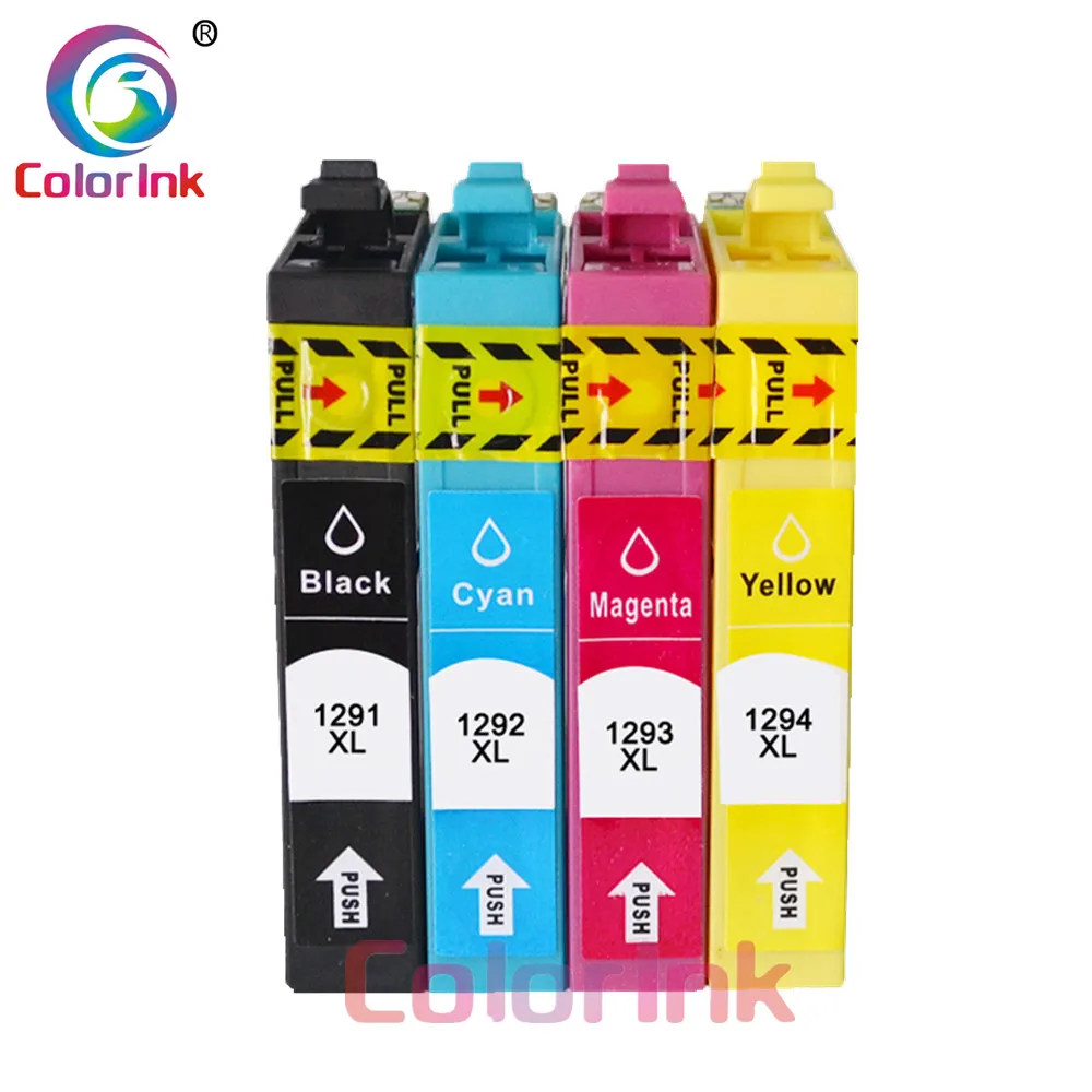ColorInk 4 пакета 12XL для T1291 T1292 T1293 T1294 Epson BX305 BX320 BX525 BX625 BX630 BX925 SX235 SX420 SX425 SX525 SX620 |