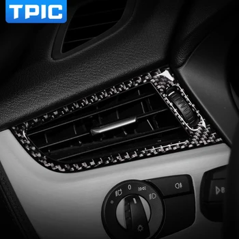 

TPIC Car Side Air Condition Vent Outlet Frame Carbon fiber car stickers and decal Styling For BMW Z4 E89 2009-2015 accessories