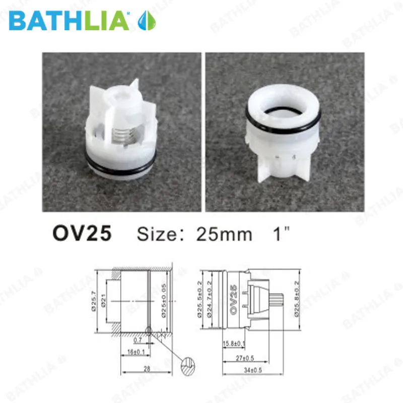 Клапан контроля воды OV15 OV20 OV25 OV32 обратная душевая головка обратный клапан ABS ванная комната экономии воды пластиковый обратный клапан - Цвет: OV25