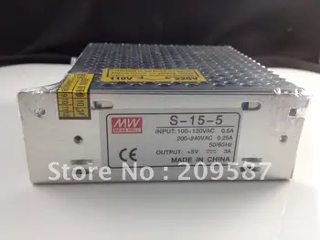 

Input 100-240VAC Output 5VDC 3A 15W Regulated Switching Power Supply