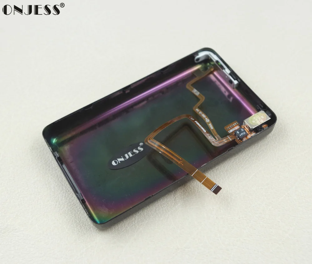 

Onjess Blac Metal Back Housing Case Headphone Audio Jack Hold Switch Flex Bottom Bezel for iPod 5th gen Video 60GB 80GB