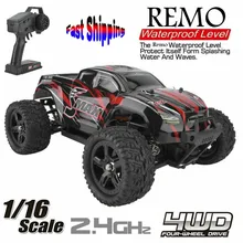 REMO 1635 1/16 2,4G 4WD водонепроницаемый бесщеточный внедорожный Монстр RC модели автомобилей 50 км/ч Игрушки для мальчиков подарки