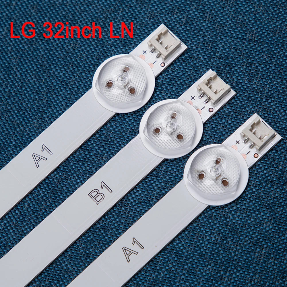 

3 Piece(2A+B) LG 32inch LED Backlight Lights Strip 7 Lamp 32''Row2.1 Rev 0.09