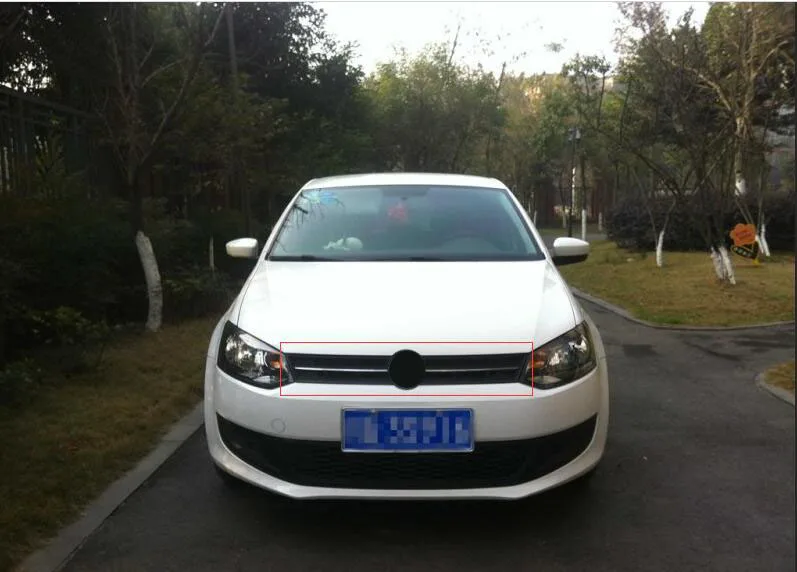 

Front Grille Around Trim Front Grills Around Trim Racing Grills Trim For vw Volkswagen POLO 2011-2013 ABS 1pc