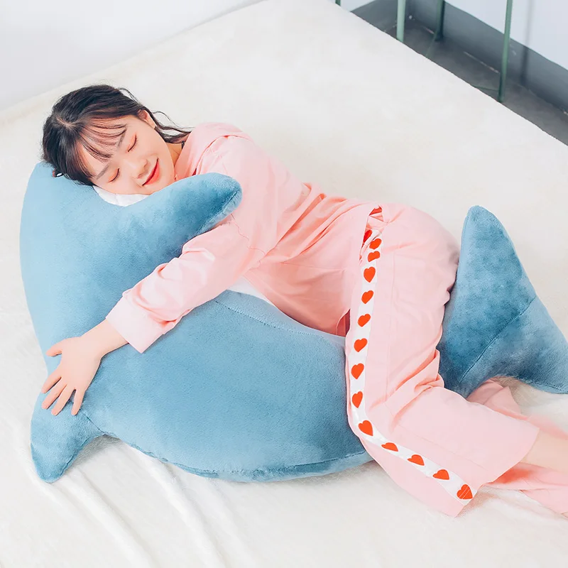 pop lovely shark plush toy giant stuffed animal whale pillow large doll holding sleeping cute pillow 120cm 47inch DY50586 (7)